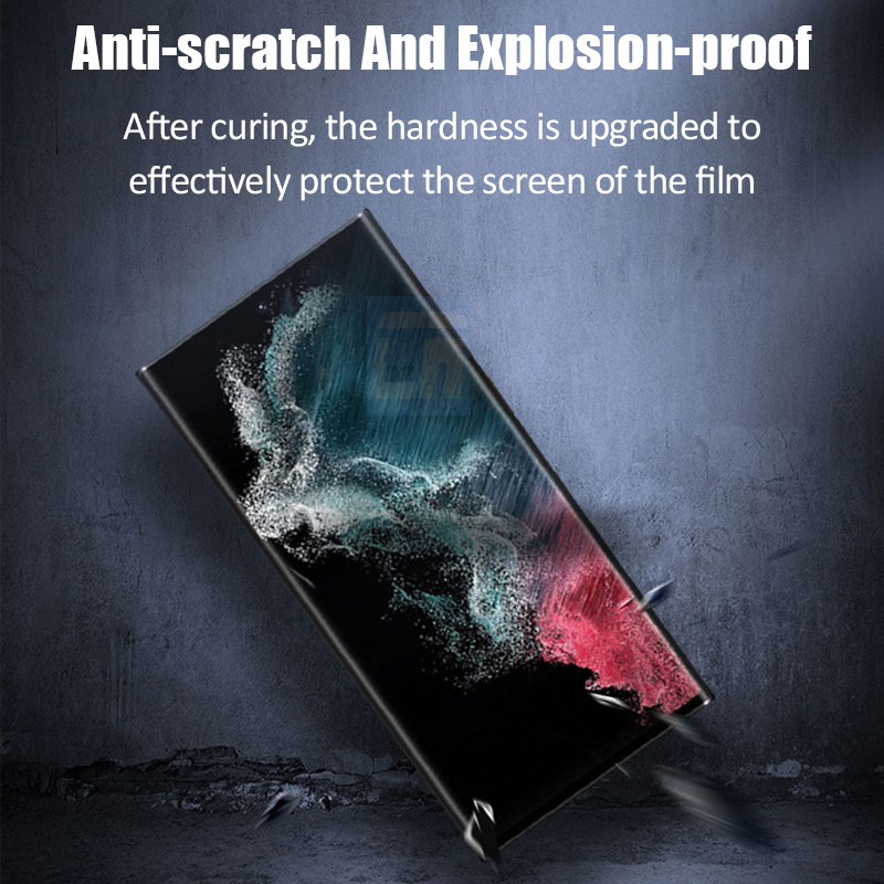 Film protecteur d'écran UV Hydrogel, pas de verre, Samsung Galaxy S23, S22 Ultra, A54, A34, A24, A14, M54, M34, M14, F54, M53, M52, S10e, S10, 5G n° 4