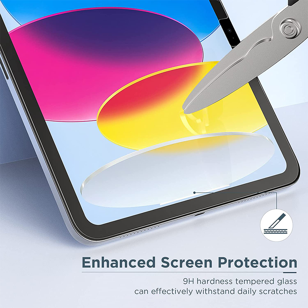 Protecteur d'écran pour Apple iPad 10 10.9 pouces 2022 A2757 A2777, verre à couverture complète pour iPad 10e génération 10.9 n° 6