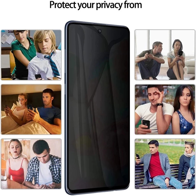 Protecteur d'écran privé à couverture complète, verre de protection anti-espion, Samsung Galaxy A53, A52, A52S, A33, A73, A13, A72, A32, A23, A12, 5G, A51 n° 6