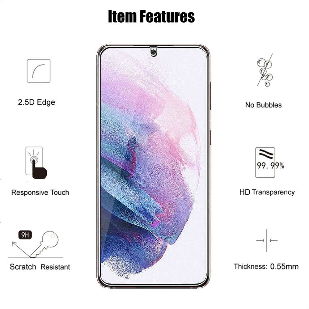 Protecteur d'écran en verre pour objectif d'appareil photo Samsung Galaxy, Note 20, S23, S22, S21 Plus, S20, FE, 5G, S10E, Note 10, S10 Lite, Guatemala, 2 + 2 n° 4