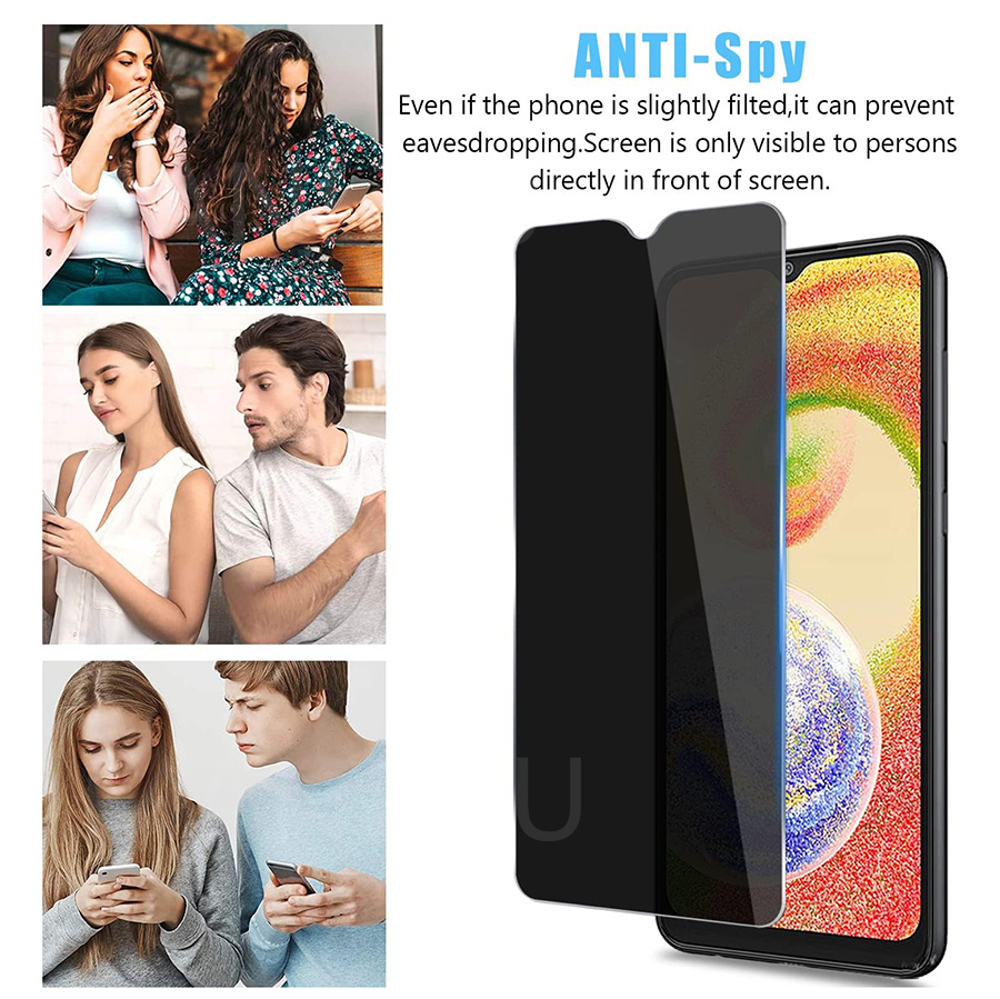Protecteur d'écran de confidentialité pour Samsung Galaxy A04S, film de verre anti-espion Guatemala, 9H, protection des bords de mise à niveau, Galaxy A04e, A04 Core n° 2