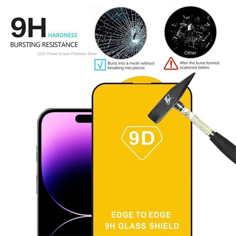 Protecteur d'écran en verre pour iPhone, verre de protection pour objectif d'appareil photo, 9D Guatemala, iPhone 14, 15 Pro Max, 12 Mini, 14Plus, 13 Pro, XS MAX n° 5