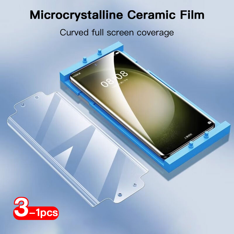 Film souple en céramique pour Samsung Galaxy S23, S22, S21, S20 Ultra Plus, protecteur d'écran à couverture complète avec outil, pas de verre n° 1