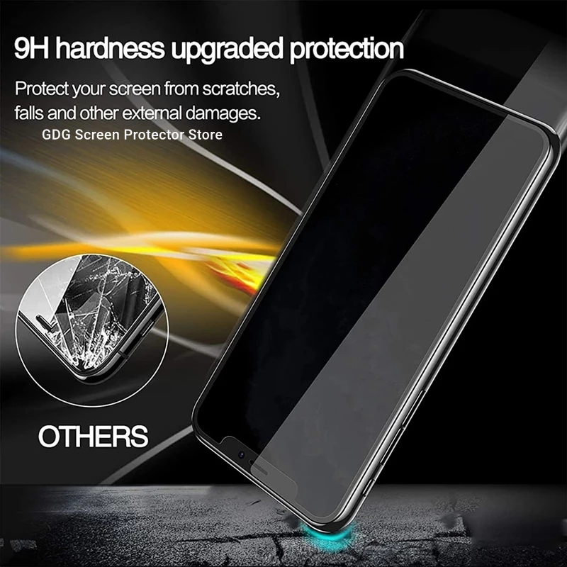 Protecteur d'écran Anti-espion, Film en verre trempé pour IPhone 14 11 Pro Max 12 13 Mini Plus XS XR X 7 8 Plus n° 5