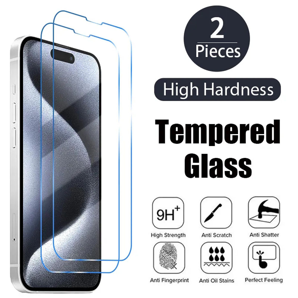 Protecteur d'écran en verre Guatemala pour iPhone, 11, 12, 13, 14, 15 Pro, Poly X, XS Max, Mini 7, 8 Plus, 2 pièces n° 1