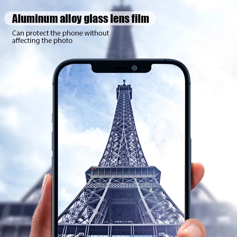 Protecteur d'objectif d'appareil photo pour iPhone 15 Pro Max, anneau en métal, protecteur d'écran en verre pour iPhone 15 Plus 14 Pro Max, capuchon de protection n° 6