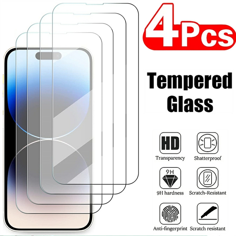 Protecteur d'Écran pour iPhone, Couverture Complète en Verre Guatemala, pour Modèles 15, 14, 13, 12, 11 Pro Max, X, Poly, XS Max, 12, 13 Mini, 14 Plus, 4 Pièces n° 1