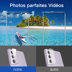 Protecteur d'objectif d'appareil photo 3D pour Samsung, Galaxy S23 S22 Plus Ultra S21 S20 FE 5G, couvercle en verre clair Guatemala, protection de l'appareil photo arrière small picture n° 3