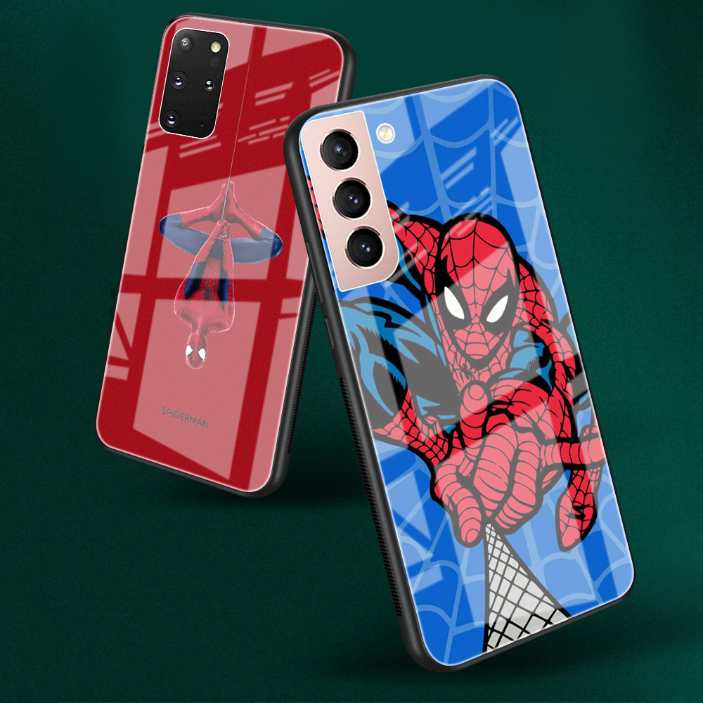 Étui en verre pour Samsung Galaxy S22 Ultra, S21 Plus, S20 FE, Note 20, 10 Lite, S10, S9, S8, S10e, Guatemala, SpiderMan, Marvel, Juste de téléphone n° 2