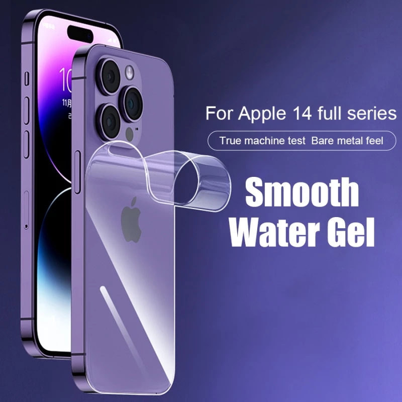 Film Arrière Hydrogel pour iPhone, Protecteur d'Écran pour iPhone 13, 11, 12, 14 Pro Max, 7, 8, 15 Plus, 14, 12Mini, 11 Pro, X, Poly XS MAX, Sans Verre n° 5