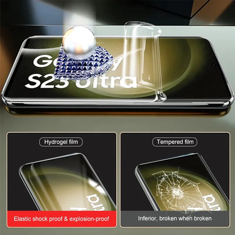 Film hydrogel protection d'écran pour Samsung Galaxy S23 Ultra S22 S21 S20 Ultra FE S10 S9 S8 Plus (pas verre trempé) n° 5