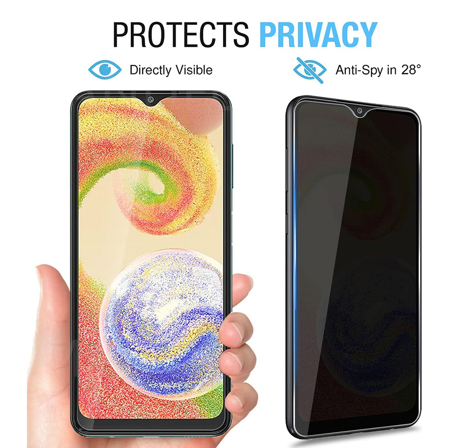 Protecteur d'écran de confidentialité pour Samsung Galaxy A04S, film de verre anti-espion Guatemala, 9H, protection des bords de mise à niveau, Galaxy A04e, A04 Core n° 5