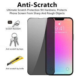 Protecteur d'Écran Incurvé 5D en Verre Anti-espion pour iPhone, Accessoire de Confidentialité pour Modèles 13 Pro Max, 12 Mini, 11, 14 Pro Max, 2 Pièces small picture n° 5