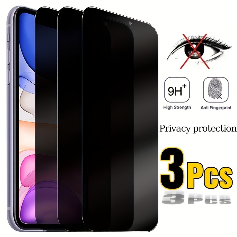 Protecteur d'écran de téléphone en verre pour iPhone, confidentialité, Guatemala, 15, 14 Plus, 13, 12, 11 Pro Max, Poly X, XS Max, 7, 8Plus, SE 2, SE 3, 3 pièces n° 1