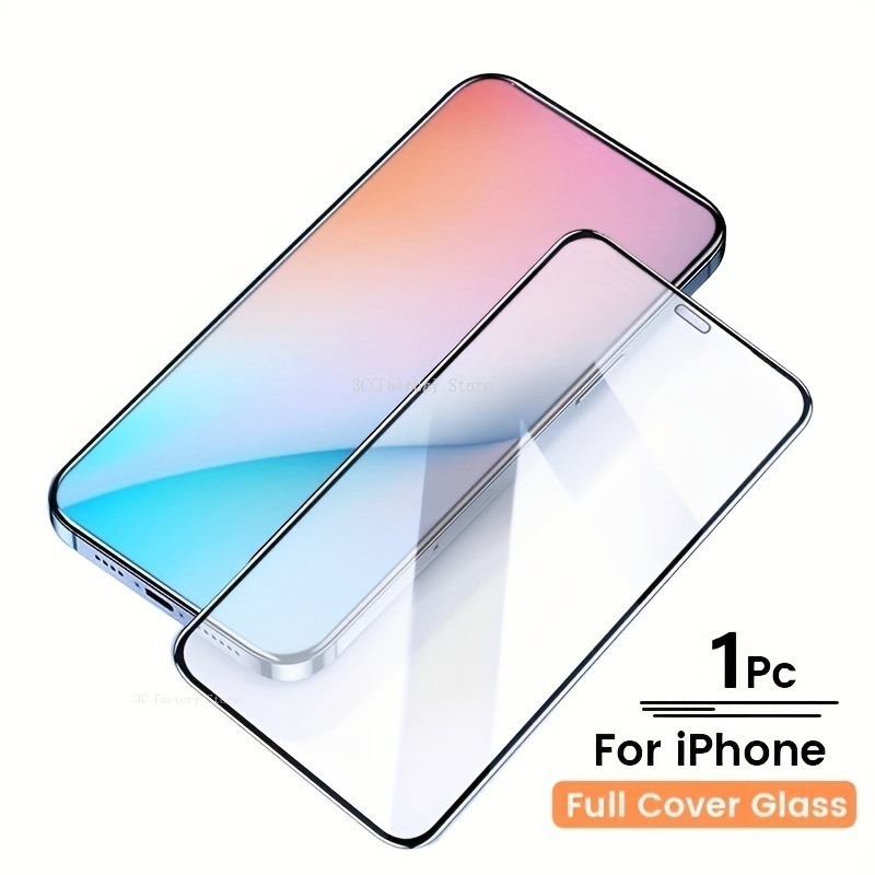 Protecteur d'écran en verre pour iPhone, Film en verre pour iPhone 11 Pro Max 12 13 Mini 14 15 Pro Max XS Max X Poly 8 7 Plus, 1PC n° 1