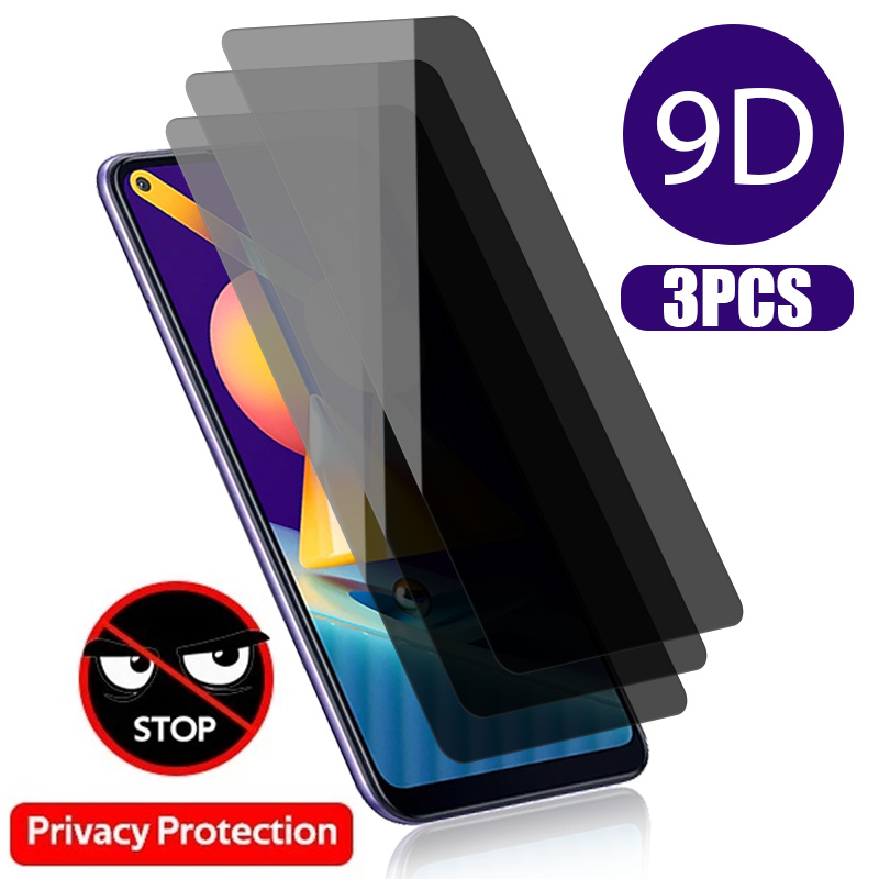 Protecteur d'écran de confidentialité pour Samsung, verre anti-espion pour Samsung S21, S20, FE, A13, A52S, A32, A22, A73, A53, A33, A23, 5G, A12, A31, A51, 3 pièces n° 1