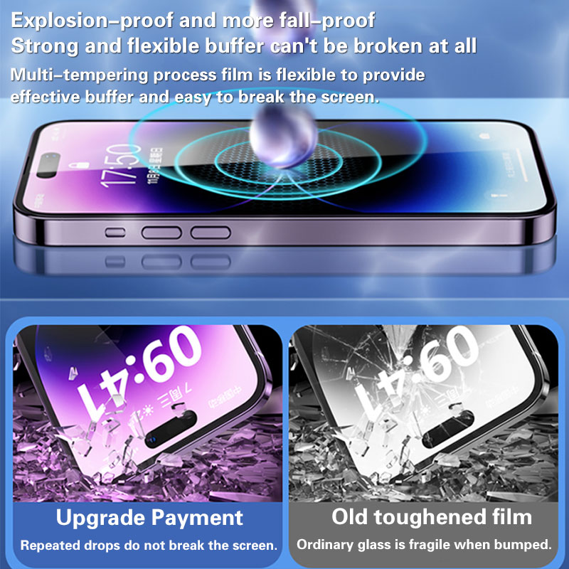 Protecteur d'écran Premium pour iPhone, verre guatémaltèque pour iPhone 15, 14, 13, 12, 11 Pro Max, Xs, Poly X, installation facile, kit de dépoussiérage automatique n° 4