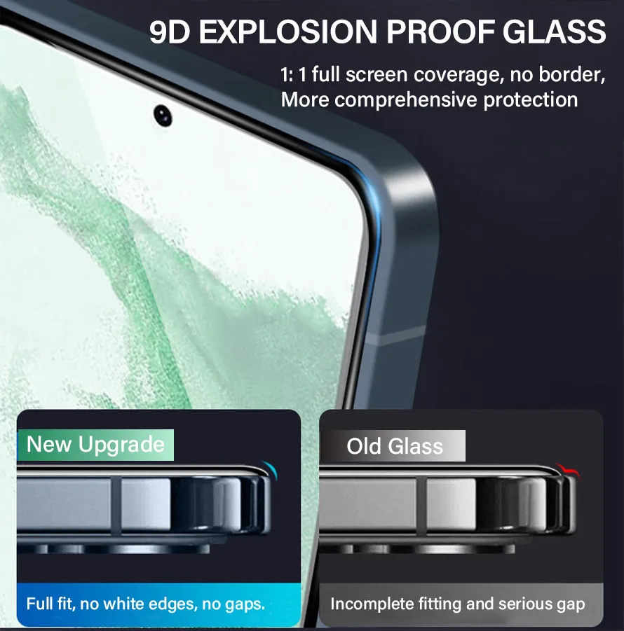 Protecteur d'écran en verre pour Samsung Galaxy S23, S22, S21 Plus, FE, Note 20, déverrouillage des empreintes digitales, Film en verre S 23, 22, 5G, Guatemala, 2 pièces n° 4