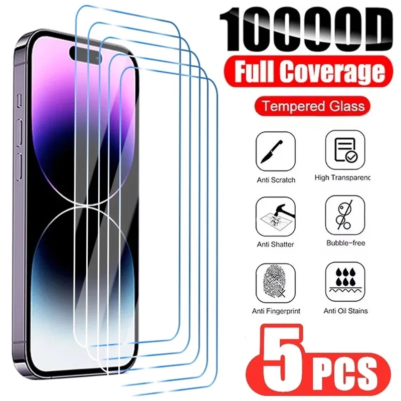 Protecteur d'écran en verre Guatemala pour iPhone, iPhone 15 14 13 12 11 Pro Max 12 Mini 13 14 15 Plus SE X XS Poly, 5 pièces n° 1