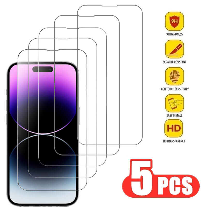 Verre trempé pour iPhone 14 Pro 15 13 12 11 pro max protections d'écran pour iphone 15 pro verre trempe  pour iphone 13 14 pro screen protector n° 1