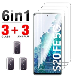 Protecteur d'écran et d'objectif de caméra arrière, films de protection complète, verre guatémaltèque 6 en 1 pour Samsung Galaxy S20 FE s20fe S 20FE 5G small picture n° 1