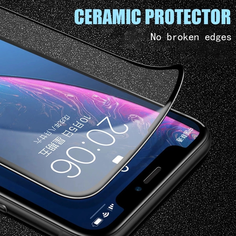 Film protecteur d'écran en céramique souple HD pour iPhone, pas de verre, iPhone 14 11 12 13 Pro Max Mini XS MAX X Poly 6 15 8 7 Plus SE, 5 pièces n° 4