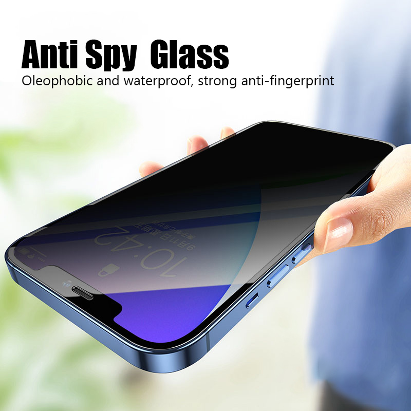 Protecteur d'écran anti-espion pour iPhone, verre guatémaltèque pour iPhone 15, 14, 13, 12, 11, XS Pro Max, X, R, 7 Plus, SE, 2022, 2020, 2 pièces n° 4