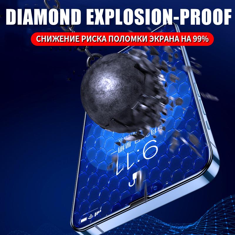 Protecteur d'écran en verre anti-éclatement pour Apple, Film de protection, iPhone 14 Plus 13 mini 12 11 Pro Max X Poly XS Max, Guatemala, 9H n° 3
