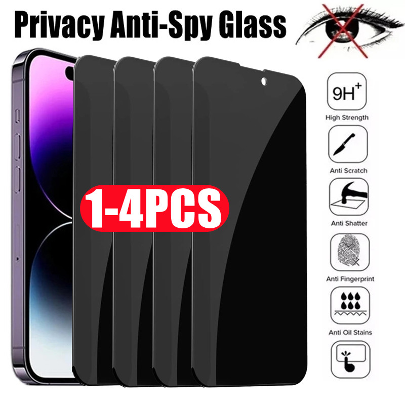 Protecteurs d'écran de confidentialité pour iPhone, verre anti-espion Guatemala, 12, 13, 14 Pro Max, Mini 7, 8 Plus, 11 Pro, XS MAX, Poly X, 1-4 pièces n° 1
