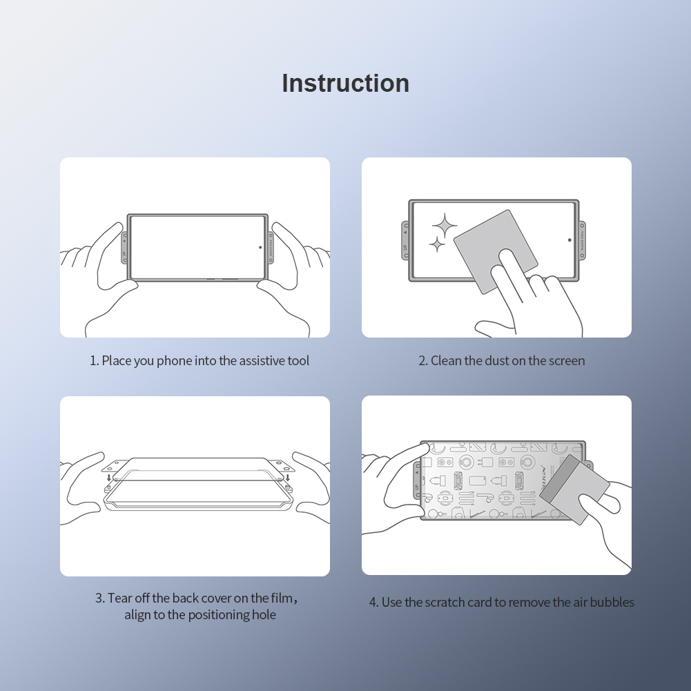 NILLKIN – protecteur d'écran à colle complète, 2 pièces, Film souple à couverture complète pour Samsung Galaxy S23 Ultra, avec outil n° 6