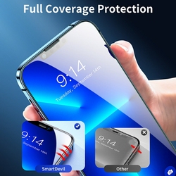 Verre de protection complet 60D pour iPhone, protecteurs d'écran, iPhone 13, 12, Mini, 14, Pro, 15, 11, X, Poly, XS, MAX, 6, 7, 8 Plus, 4 pièces small picture n° 2