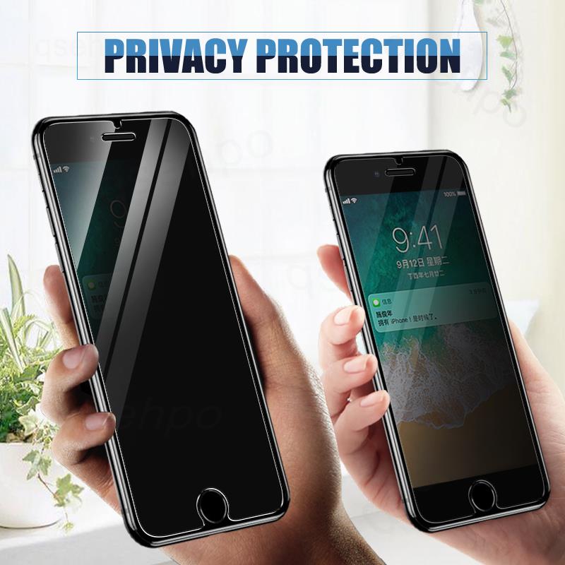 Protecteur d'Écran de Confidentialité en Verre Anti-Espion 9D pour Apple, Film Poly pour iPhone 7 8 Plus SE 2020 2022 14 13 12 mini 11 Pro XS Max X n° 4