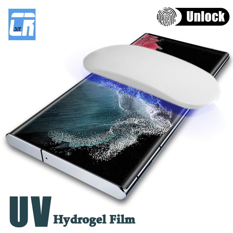 Film protecteur d'écran UV Hydrogel, pas de verre, Samsung Galaxy S23, S22 Ultra, A54, A34, A24, A14, M54, M34, M14, F54, M53, M52, S10e, S10, 5G n° 1