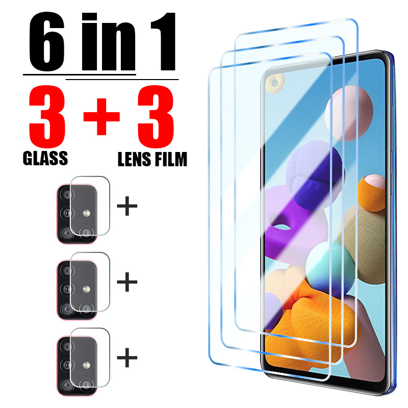 6in1 Verre Protecteur pour Samsung A52S 5G A32 A51 A71 A73 S22 Protecteur D'écran pour Samsung A13 A53 A33 A52 A12 A22 5G Lentille En Verre n° 1