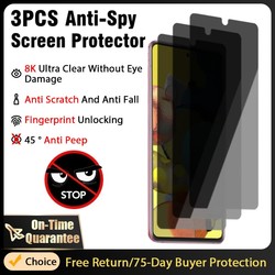 Protecteur d'écran anti-espion pour Samsung, verre pour Samsung S21, S20, FE, A52, A33, A52S, A32, A12, 5G, confidentialité, A13, A51, A23, A31, A71, A53, 3 pièces small picture n° 1