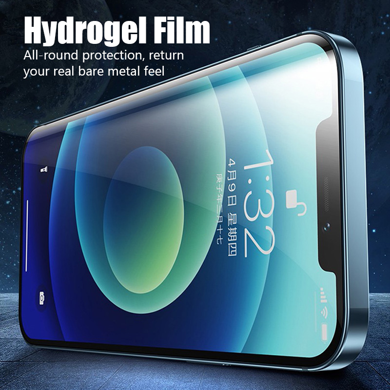 Film Hydrogel en verre trempé à couverture complète pour iPhone, 5 pièces, pour iPhone 14 7 8 6 Plus Xs Max XR X SE 2022 n° 2