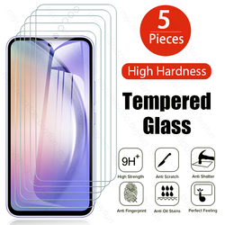 Film de protection d'écran en verre trempé, 5 pièces, pour Samsung Galaxy a14 a24 a34 a54 5g, a04 a04s a04e a 54 34 14