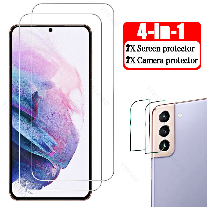 Verre de protection 4 en 1 Guatemala pour Samsung Galaxy S21 Plus 5G SM-G996B S 21 21 + + S21 + Sécurité de l'objectif de l'appareil photo 6.7 Protecteur d'écran n° 1