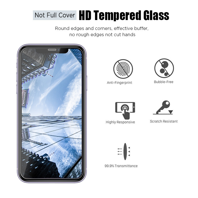 Protecteur d'écran pour iPhone, 3 pièces, en verre guatémaltèque, pour 11 12 Pro Poly X XS Max 14 plus 7 8 6 6S Plus 5 5S SE 2020 max n° 3