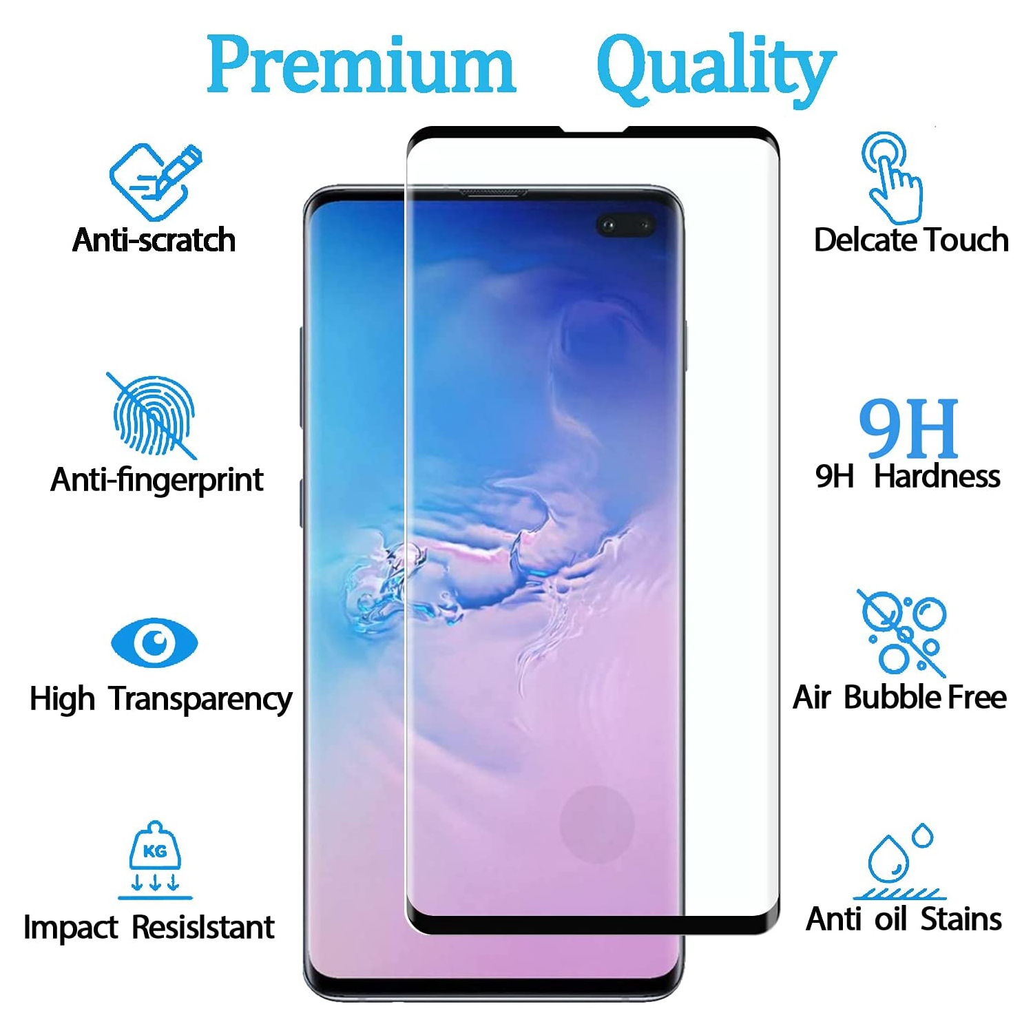 Protecteur d'écran incurvé anti-rayures pour Samsung Galaxy, verre Guatemala, S10 Plus, S20, S21, S22, S23 Ultra Plus, 2 pièces, 4 pièces n° 3