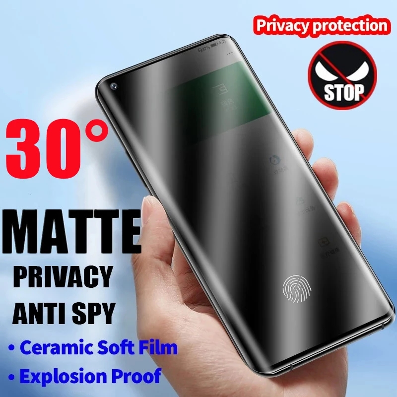 Protecteurs d'écran de confidentialité en céramique pour Samsung, film anti-espion pour Galaxy S21, S20, S22, S23 Ultra FE, Note 20, 9, 8, 10, S8, S9, S10 Plus, 256 n° 1
