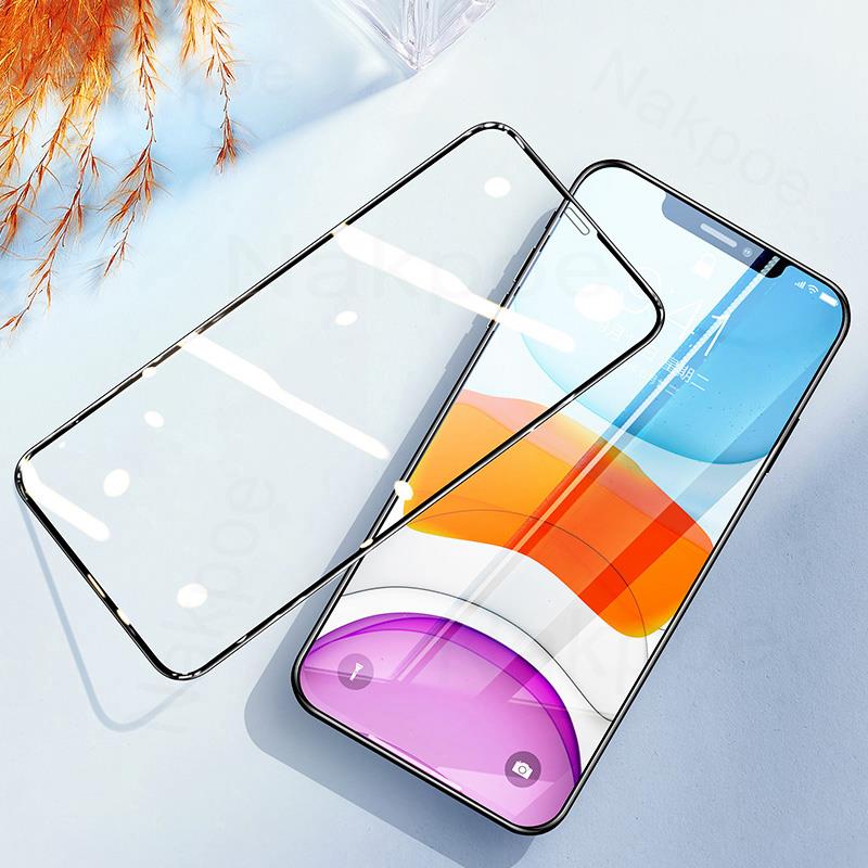 Protecteur d'Écran en Verre 9D pour Apple iPhone, Film de Protection pour Modèles 14 13 12 11 Pro Max mini X Poly XS Max 7 8 Plus SE 2020 n° 2