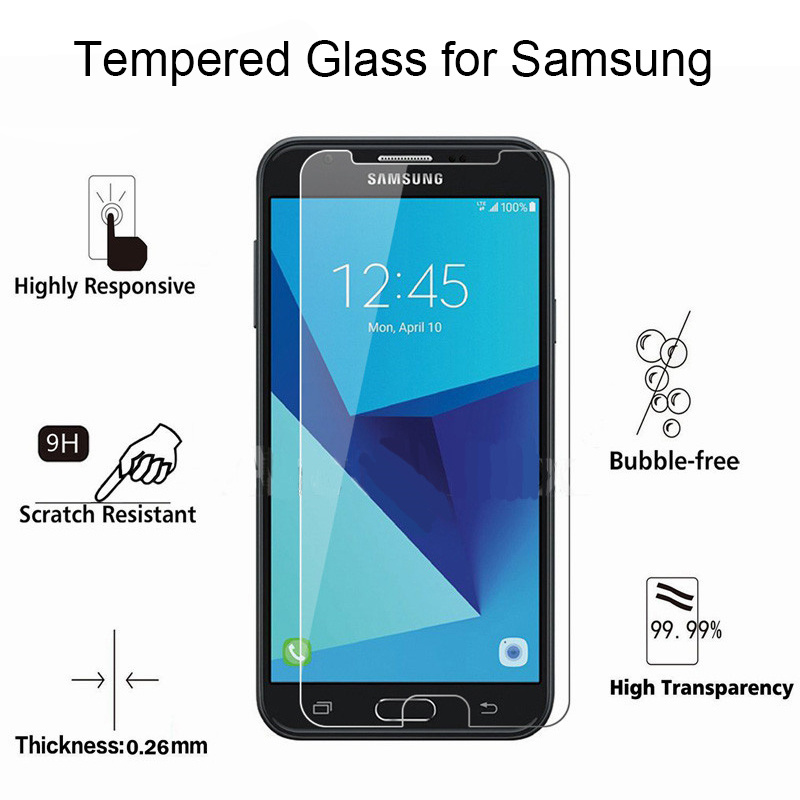 Protecteur d'écran, 3 pièces, en verre trempé pour Samsung S21 Ultra S20 FE 5G S10 Plus S7 S6, pour Samsung Galaxy S10 S20 Plus n° 2