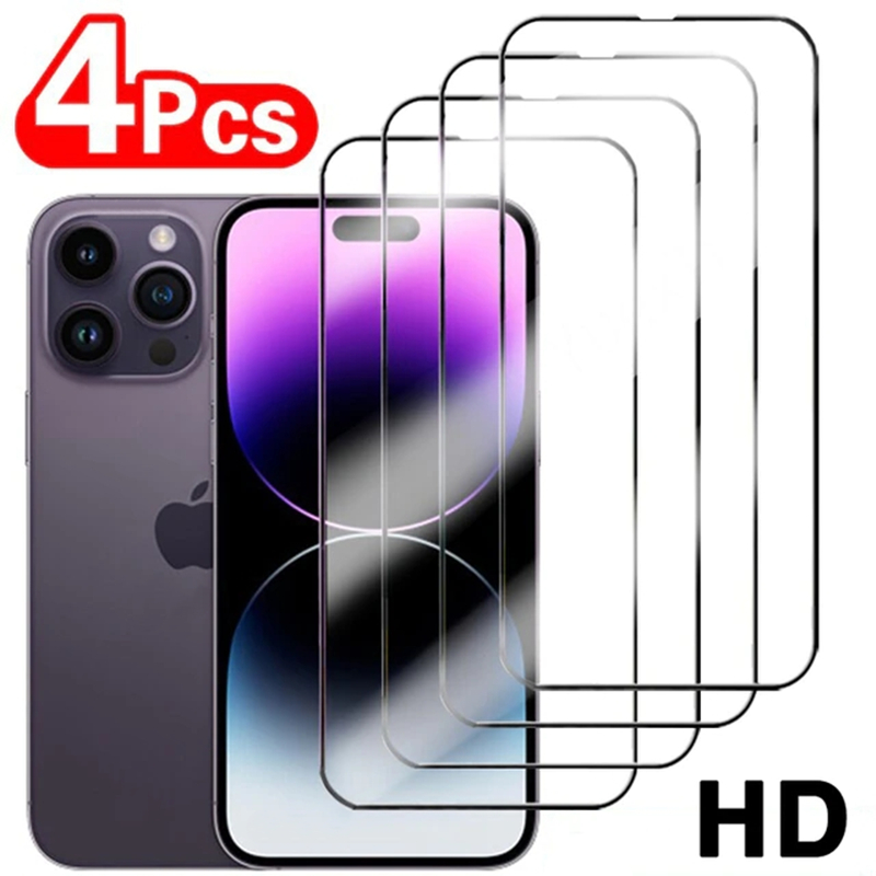 Protecteur d'Écran en Verre Guatemala, pour iPhone 11 12 13 14 15 Pro Poly X XS Max 15 14 Pro Max Plus SE 3 2020, 4 Pièces n° 1