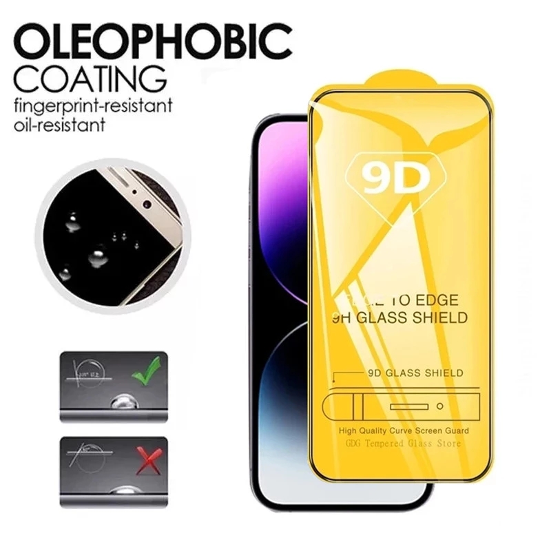 Protecteur d'écran en verre de protection 9D, verre guatémaltèque, iPhone 14 13 12 11 Pro Max Mini 7 8 Plus 11 15 Poly XS MAX, 5 pièces n° 5