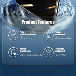 Protecteur d'écran anti-espion pour Samsung Galaxy, verre de protection de la vie privée pour Samsung Galaxy A53, A12, A32, A52S5G, A13, A51, A71, A70, A72, A52, 3 pièces small picture n° 6