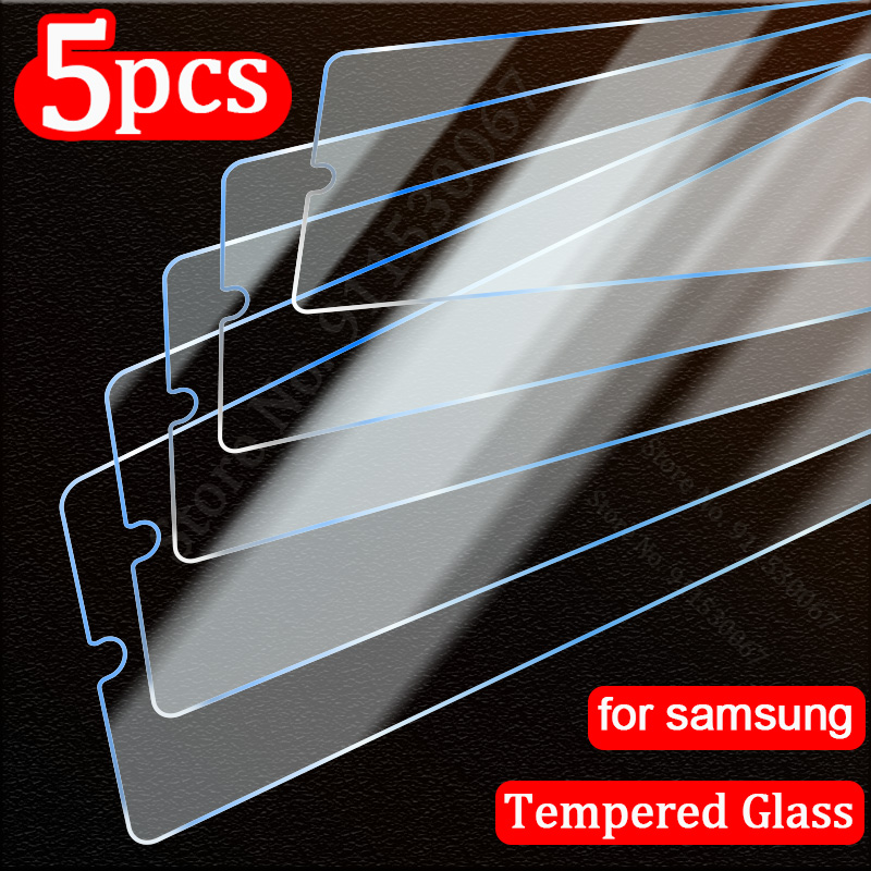Protecteur d'écran en verre guatémaltèque pour Samsung Galaxy, A13, A52, A53, A33, A32, A51, A72, A71, S22, S23 Plus, A12, A34, A54, A14, 5 pièces n° 1