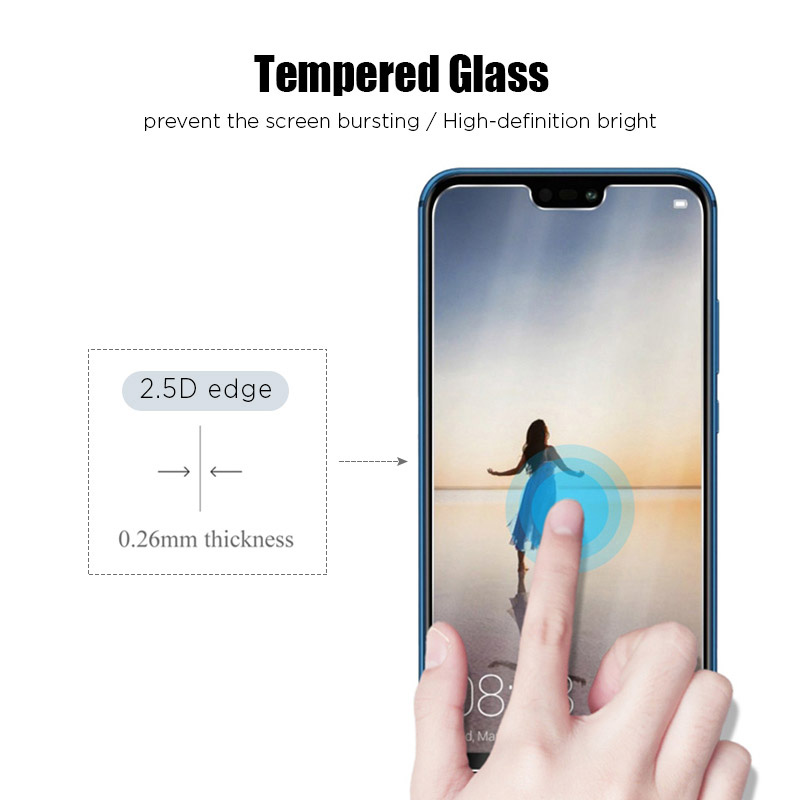 Protecteur d'écran pour Huawei, 3 pièces, 2 pièces, en verre trempé pour P30 lite P50 P40  P20 Lite Y5 Y6 Y7 Y9 P Smart Z S 2019 2020 2021 n° 5