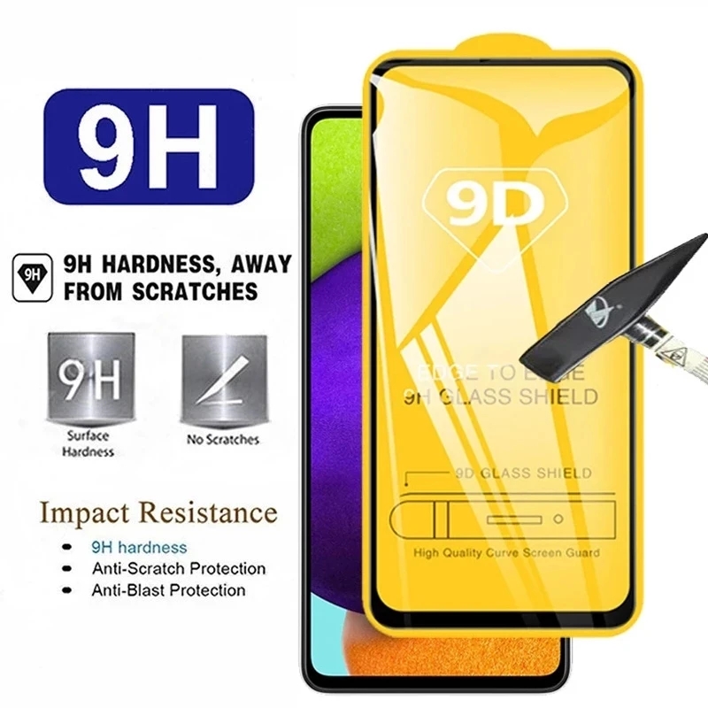 Protecteur d'Écran en Verre pour Samsung Galaxy, 9D Guatemala, A54, A34, A13, A14, A53, A52, A12, A33, A23, A32, A51, A73, A72, A03, M12, M32, M52, 1-4 Pièces n° 4