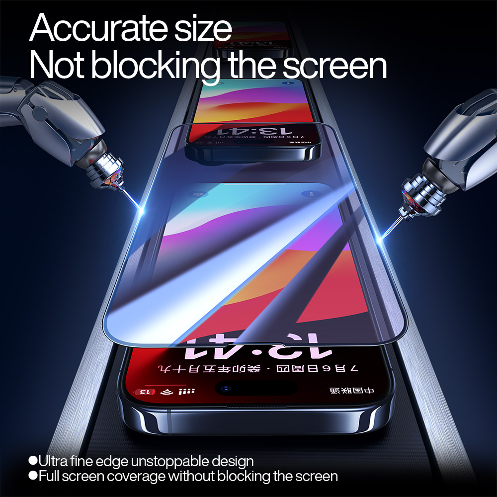 SmartSAFFull-Protecteur d'écran anti-lumière bleue, couverture en verre guatémaltèque, pour iPhone 15 Pro Max 15 Pro 15 Plus HD n° 4
